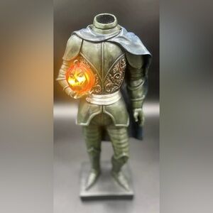 Martha Stewart Headless Horseman Soldier Halloween Figure Light Up Statue 15”